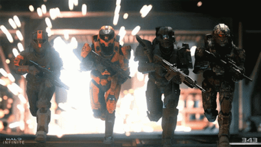 Halo Infinite Running GIF