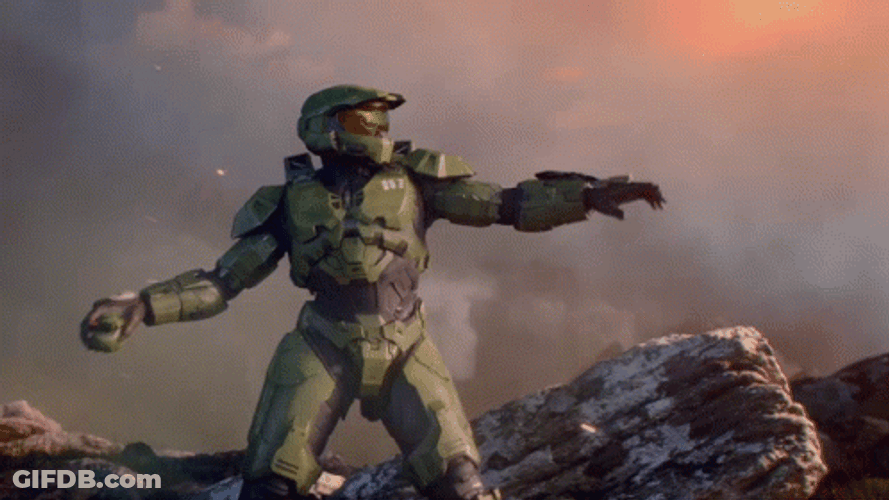 Halo Infinite Throwing Bomb GIF