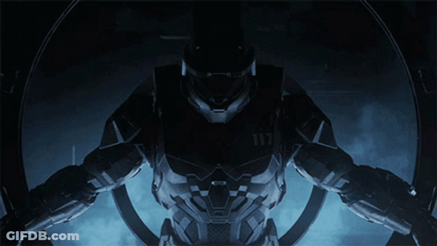 Halo Master Chief Step Inside GIF