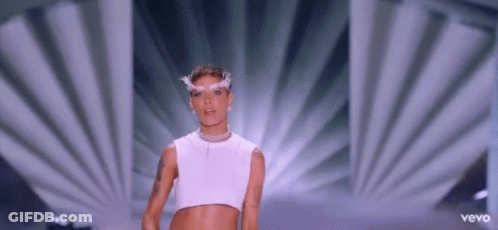 Halsey Wink GIF