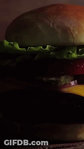 Hamburger With Cheese Lettuce And Tomato GIF