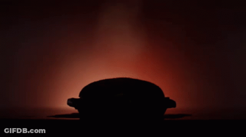 Hamburger With Onions And Barbecue Sauce GIF