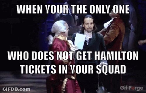 Hamilton Tickets Meme Squad GIF