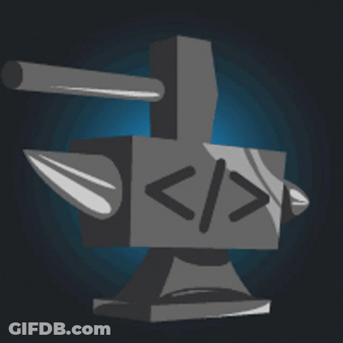 Hammer Pounding On Anvil GIF