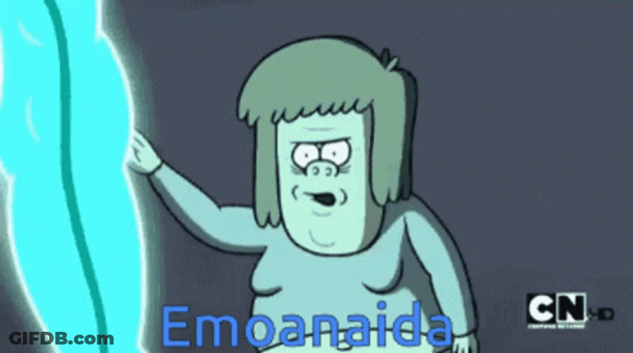 Hammer Regular Show Man Boobs Slap GIF