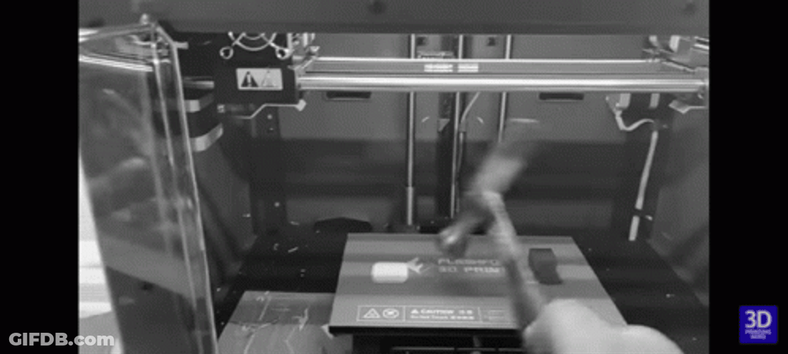 Hammering 3D Printing Machine GIF
