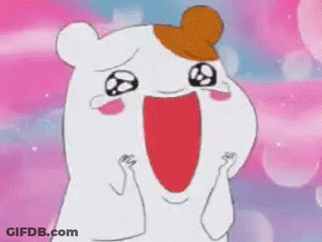 Hampter Meme Excited Hamtaro GIF