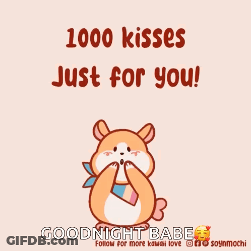 Hamster Blowing Kiss 1000 Kisses GIF
