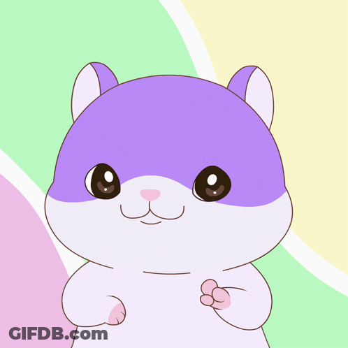 Hamster Cartoon Saying Almost GIF