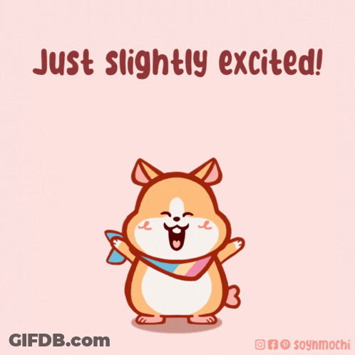Hamster Just Slightly Excited GIF