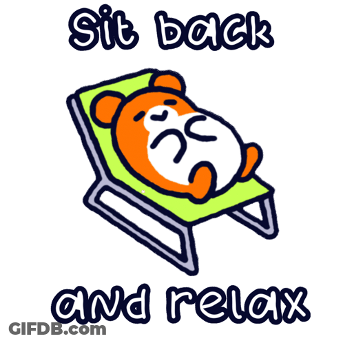 Hamster Laying In Chair Sit Back And Relax GIF