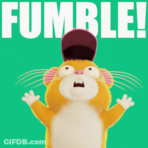 Hamster Saying Fumble GIF