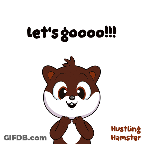 Hamster Saying Lets Goooo GIF