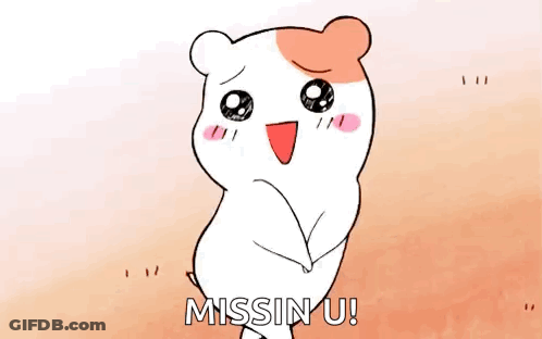 Hamster Saying Missin U GIF