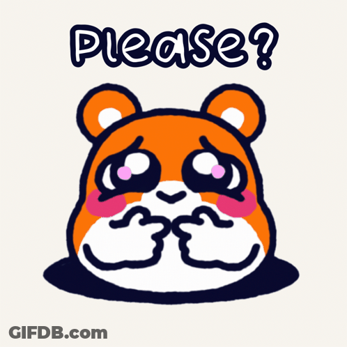 Hamster Saying Please GIF