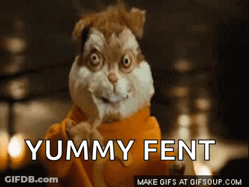Hamster Saying Yummy Fent GIF