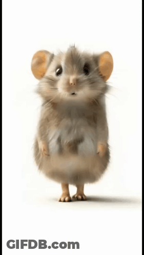Hamster Standing With Arms Out GIF