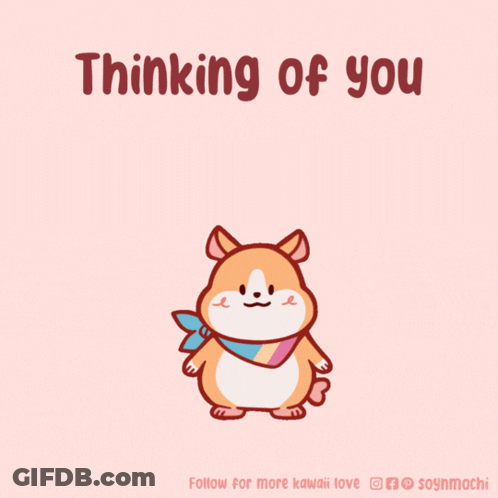 Hamster Thinking Of You GIF