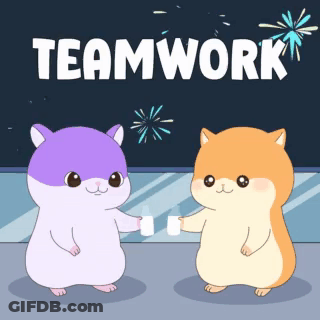 Hamsters Standing Together Teamwork GIF