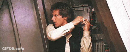 Han Solo Adjusting Hair GIF