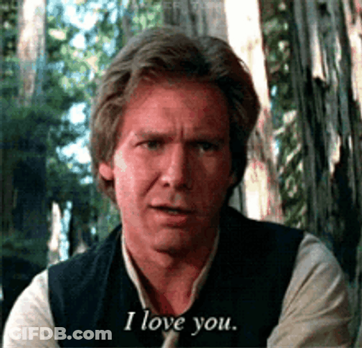 Han Solo And Leia I Know Star Wars GIF