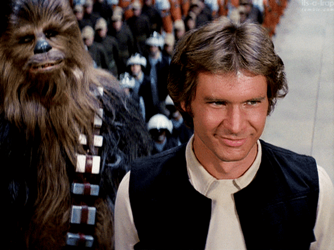 Han Solo Smiling GIF