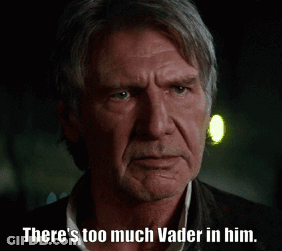 Han Solo There's Too Much Vader GIF