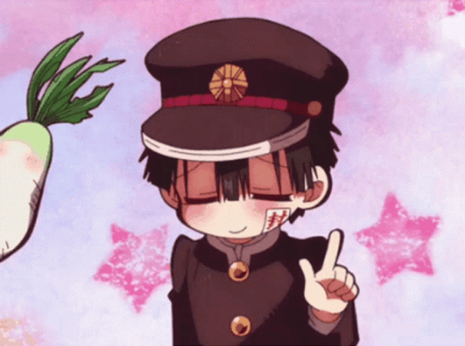 Hanako-Kun Amane Pointing GIF