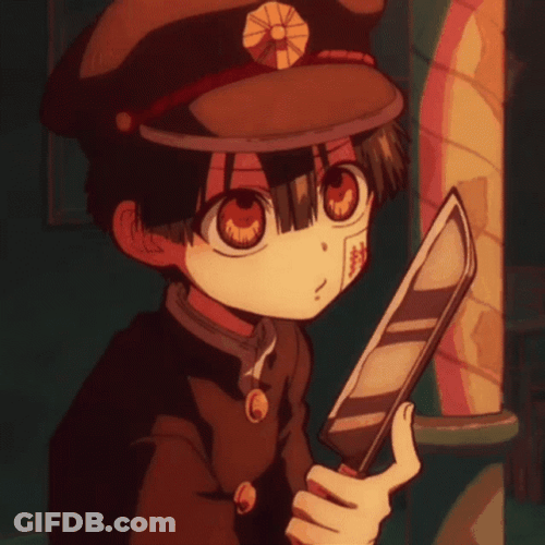 Hanako-Kun Carrying Knife GIF