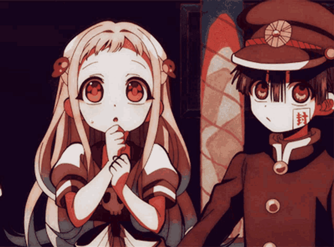 Hanako -Kun Hugging Yashiro Nene GIF