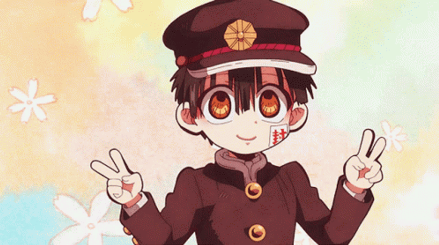 Hanako -Kun Peace Sign GIF