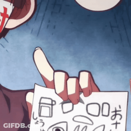 Hanako -Kun Showing His Drawings GIF