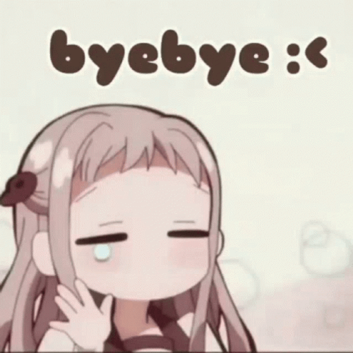 Hanako-Kun Teary Eyes Bye Bye GIF