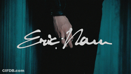 Hand Behind Words Eric Mann GIF