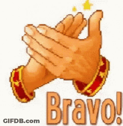 Hand Clap Bravo Cartoon GIF