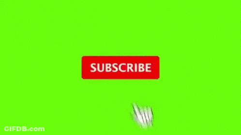 Hand Clicking Green Subscribe Button GIF