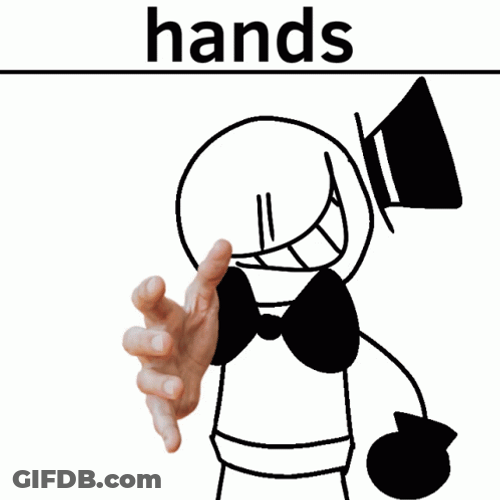 Hand Coming On Screen GIF