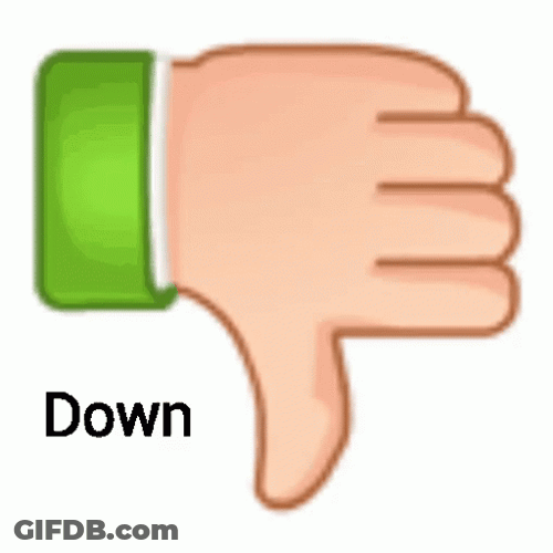 Hand Dislike Emoji GIF