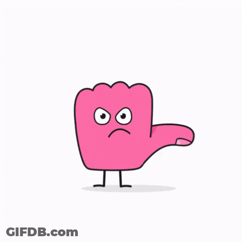 Hand Dislike Sign GIF