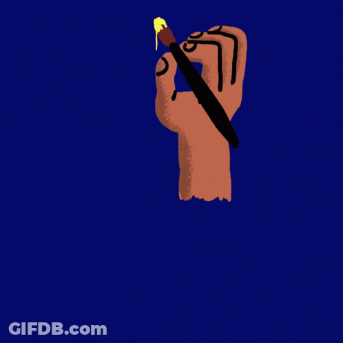 Hand Drawing Go Vote For Arts Education GIF
