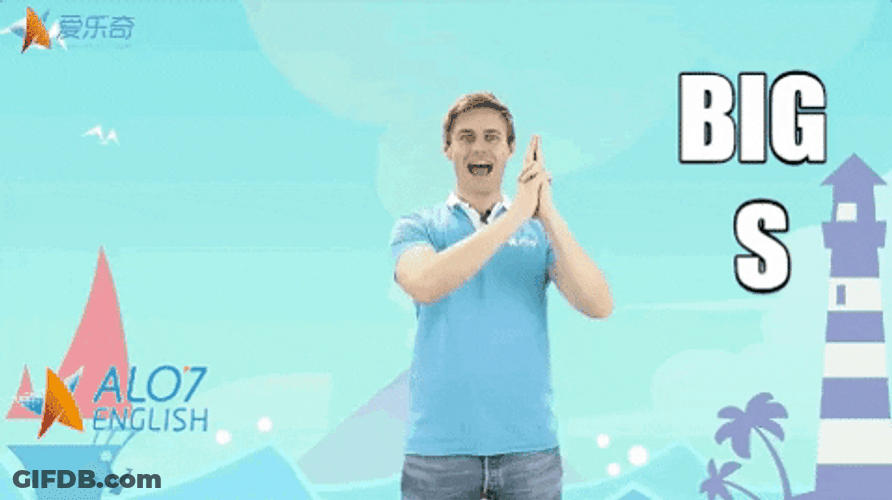 Hand Gesture Forming Big S GIF
