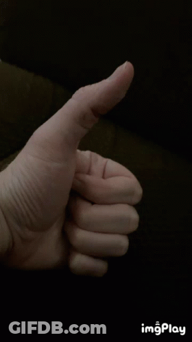 Hand Giving Thumbs Up GIF
