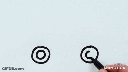 Hand Holding Black Marker Drawing Letter L GIF