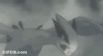 Hand Holding Blue Object GIF