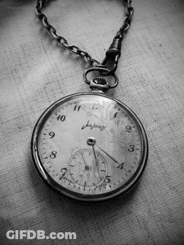 Hand Holding Clock Showing 1 And 5 GIF