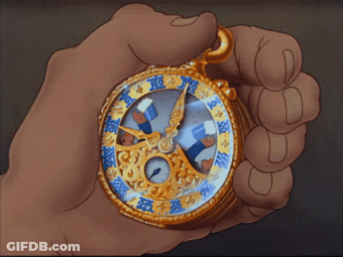 Hand Holding Clock With A GIF