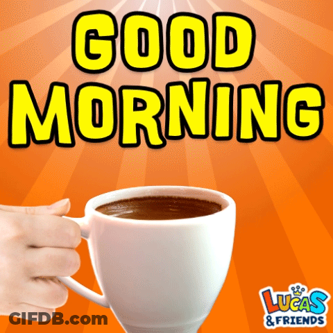 Hand Holding Coffee Cup Good Morning GIF