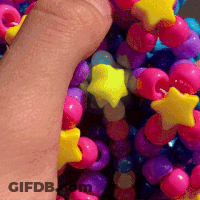 Hand Holding Colorful Beads GIF