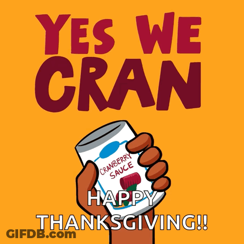 Hand Holding Cranberry Sauce Can Yes We Cran GIF