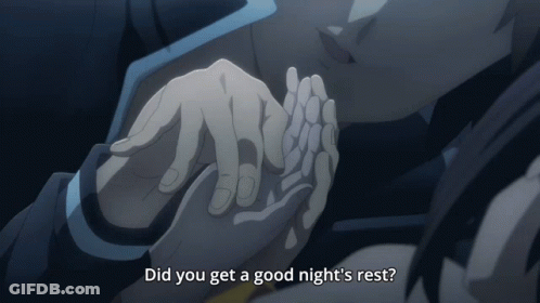 Hand Holding Did You Get Good Night's Rest GIF